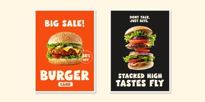 Chunky Zorvy Font Poster 8