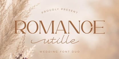 Romance Utille Serif Font Poster 1
