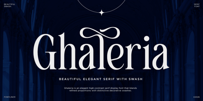 Ghaleria Font Poster 1