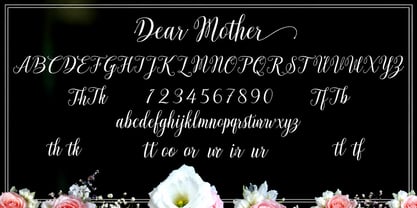 Dear mother Font Poster 3