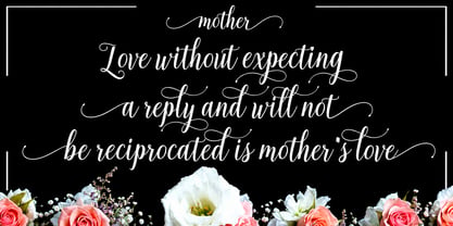 Dear mother Font Poster 2