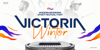 Victoria Winter Font Poster 1