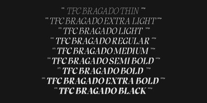 TF Bragado Font Poster 5