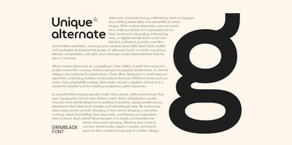 Grimblade Font Poster 3