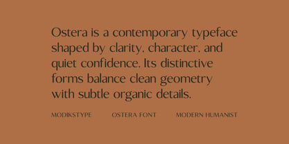 Ostera Font Poster 3