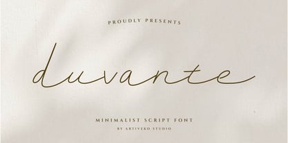 Duvante Font Poster 8