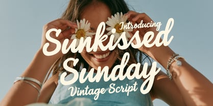 Sunkissed Sunday Font Poster 1