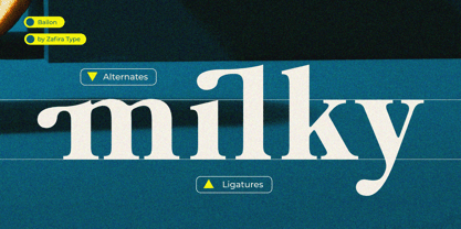 Bailon Font Poster 2