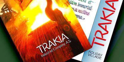 Trakya Font Poster 5