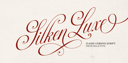 Silken Luxe Font Poster 1