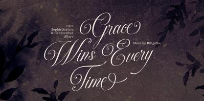 Silken Luxe Font Poster 3