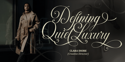 Silken Luxe Font Poster 5