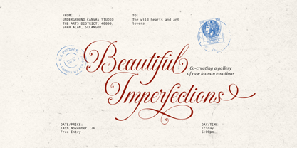 Silken Luxe Font Poster 7
