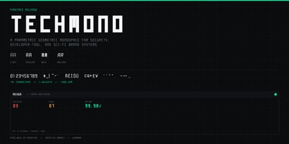 Techmono Font Poster 1