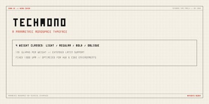 Techmono Font Poster 8