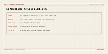 Techmono Font Poster 13
