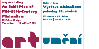 Bohy Font Poster 2