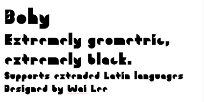 Bohy Font Poster 1