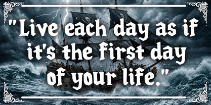Ocean Pirates Font Poster 3