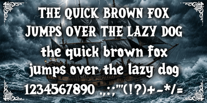 Ocean Pirates Font Poster 5