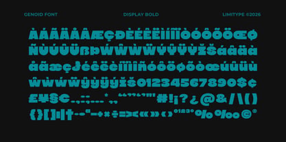 Genoid Font Poster 11