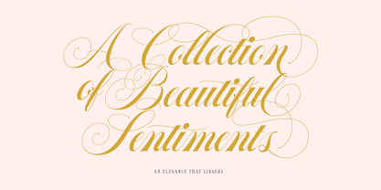 Roselvine Greetings Font Poster 2