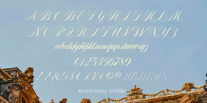 Roselvine Greetings Font Poster 5