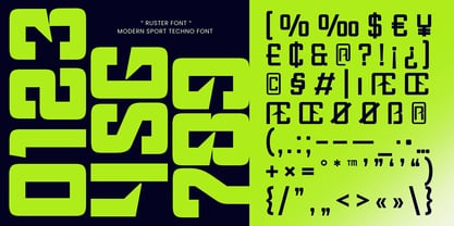 Ruster Font Poster 12