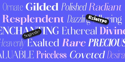Sogreth Font Poster 2