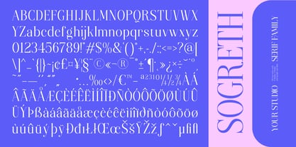 Sogreth Font Poster 15