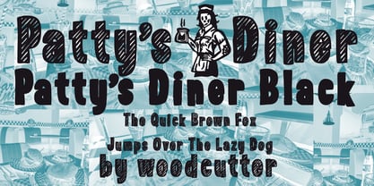 Pattys Diner Font Poster 2