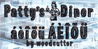 Pattys Diner Font Poster 3