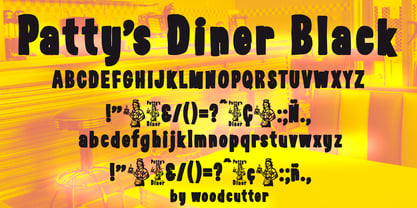 Pattys Diner Font Poster 5