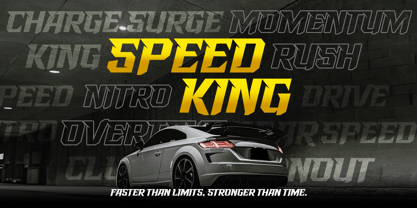 Racing Starter Font Poster 2