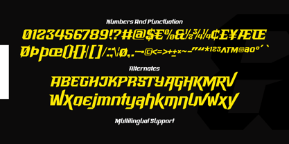 Racing Starter Font Poster 5