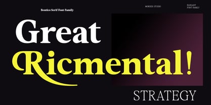 Bentico Font Poster 3
