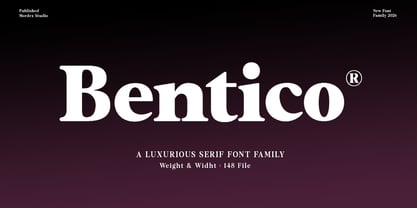 Bentico Font Poster 1