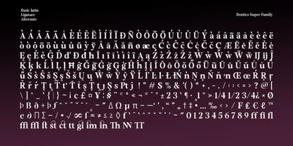 Bentico Font Poster 10