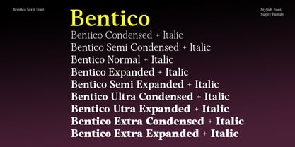 Bentico Font Poster 8