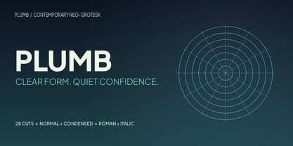 Plumb Font Poster 1