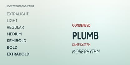 Plumb Font Poster 3