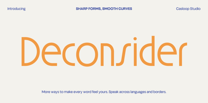 Deconsider Font Poster 1
