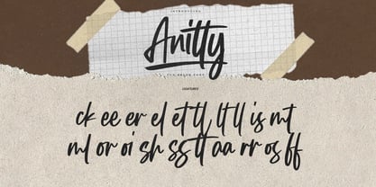 Anitty Font Poster 7