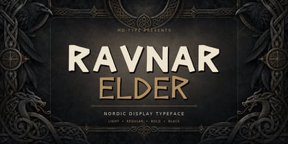 Ravnar Elder V2 Font Poster 1