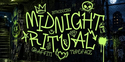 Midnight Ritual Font Poster 1