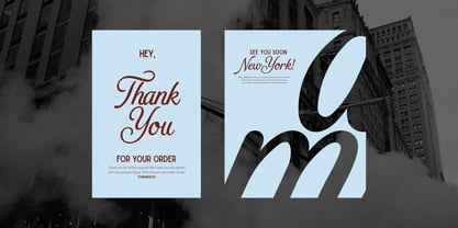 La Moire Font Poster 6