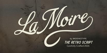 La Moire Font Poster 1