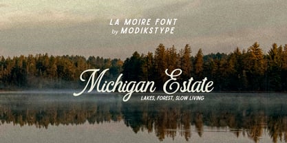 La Moire Font Poster 4