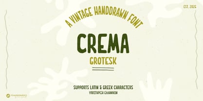 Crema Grotesk Font Poster 1