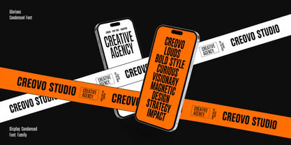 Glorious Condensed Font Poster 4